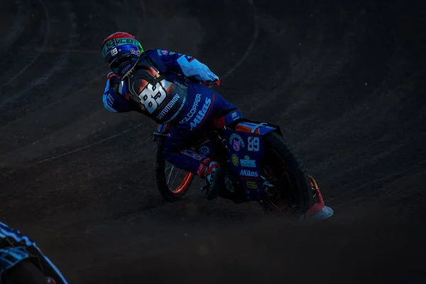 Vencedor Emil Sayfutdinov (RUS) Speedway GP em Hallstavik — Fotografia de Stock