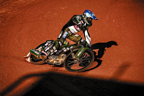 Janusz Kolodziej (Pol) op de Speedway GP in Hallstavik — Stockfoto