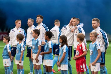 Tele2 arenada dif ve MFF arasındaki futbol oyunu