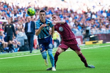 Tele2 arenada dif ve MFF arasındaki futbol oyunu