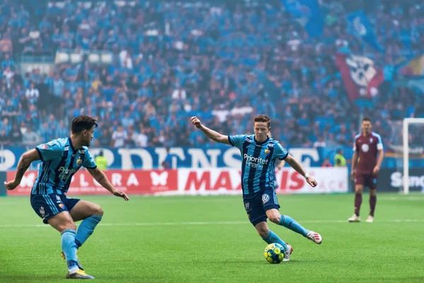 Soccer game between DIF and MFF at Tele2 Arena — Stock Photo, Image