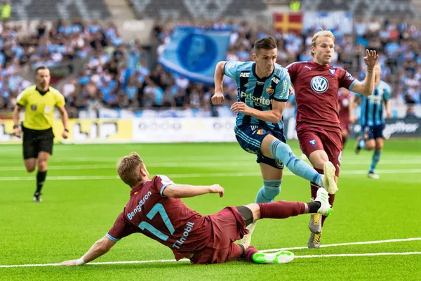 Fotbollsmatch mellan DIF och MFF på Tele2 Arena — Stockfoto