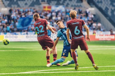 Haris Radetinac (dif) oyun, dif ve MFF arasındaki futbol oyununda Tele2 Arena 'da