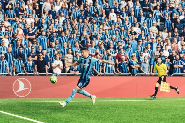 Haris Radetinac (dif) oyun, dif ve MFF arasındaki futbol oyununda Tele2 Arena 'da