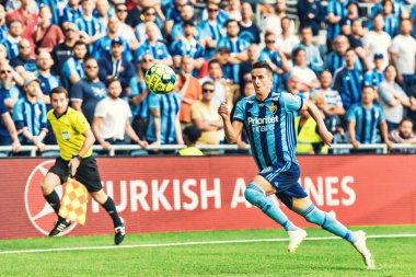 Haris Radetinac (dif) oyun, dif ve MFF arasındaki futbol oyununda Tele2 Arena 'da