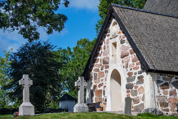 Exterior of Havero church in the Roslagen County outside of Gris — Stock Photo, Image