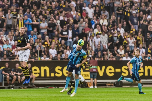 Ποδοσφαιρικός αγώνας μεταξύ AIK και της αρένας φίλων στη Σόλνα — Φωτογραφία Αρχείου