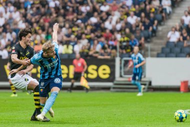 Solna'daki Friends Arena'da Aik ve Dif arasında futbol derbisi