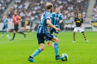 Solna'daki Friends Arena'da Aik ve Dif arasında futbol derbisi