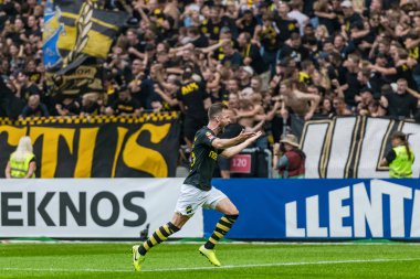 Solna'daki Friends Arena'da Aik ve Dif arasında futbol derbisi