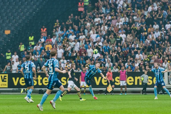 Football derby between AIK and DIF at Friends Arena in Solna — Stock Photo, Image