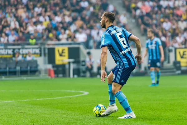 Football derby between AIK and DIF at Friends Arena in Solna — Stock Photo, Image