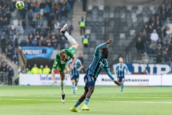 Voetbalwedstrijd tussen Djurgarden en Hammarby — Stockfoto