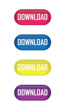 Parlak düğme download simgeleri tasarımınız için dizi.