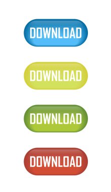 Parlak düğme download simgeleri tasarımınız için dizi.