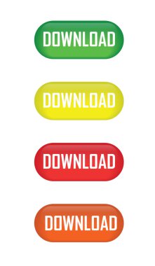 Parlak düğme download simgeleri tasarımınız için dizi.