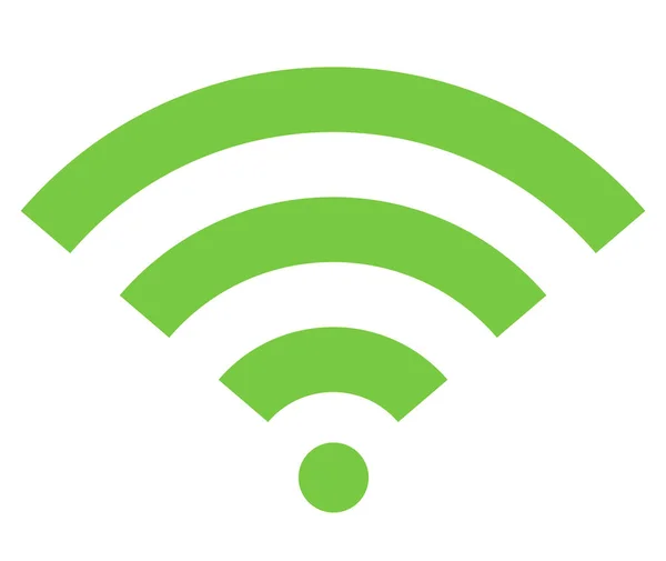 Wifi Señal Internet Inalámbrica Icono Plano — Vector de stock