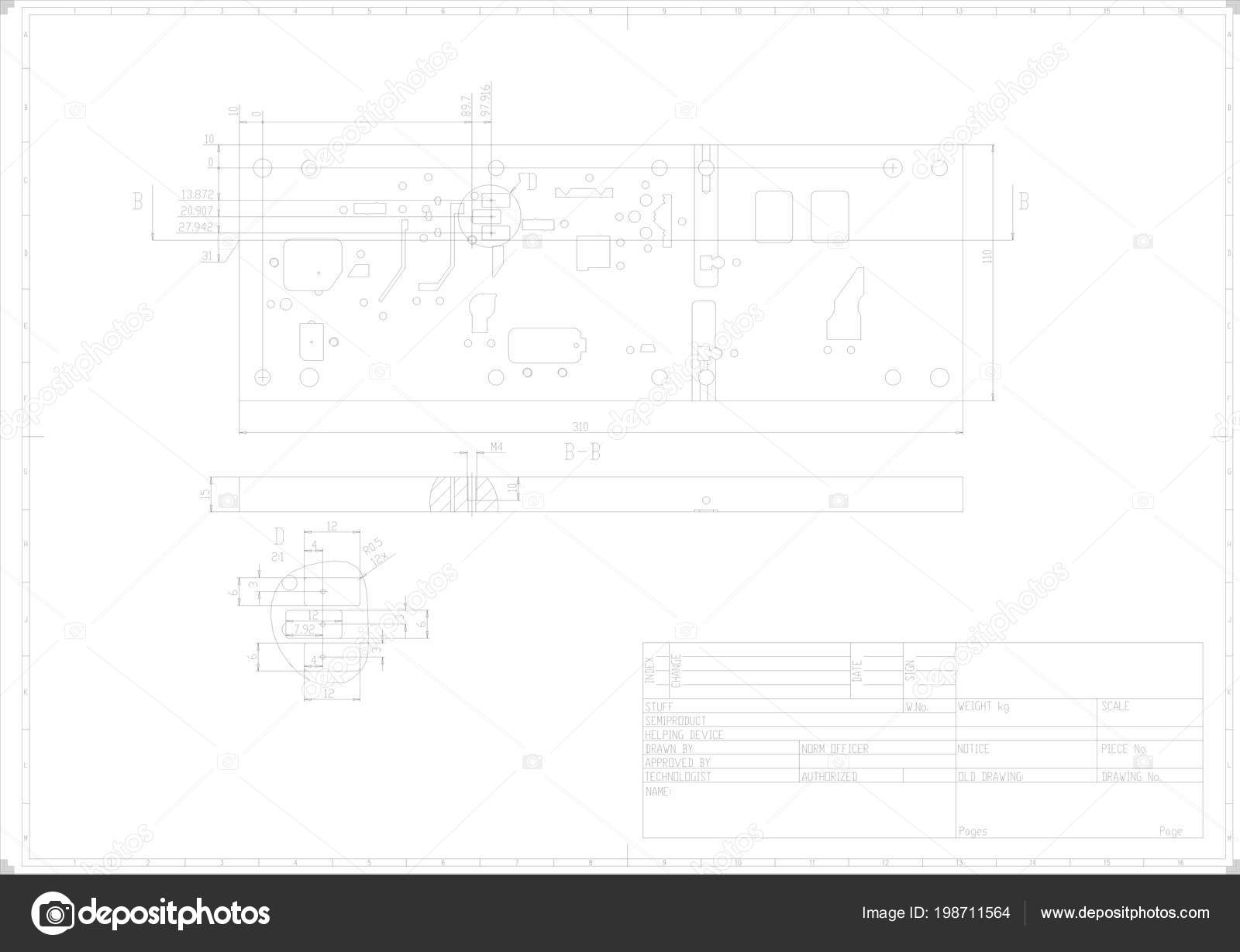 Rysunek Techniczny Perspektywy Ortogonalne Widoki Pieczęcią