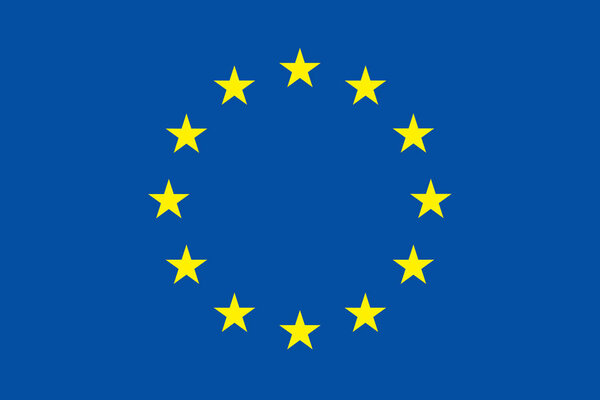 Gdpr eu flag general data protection regulation with star.