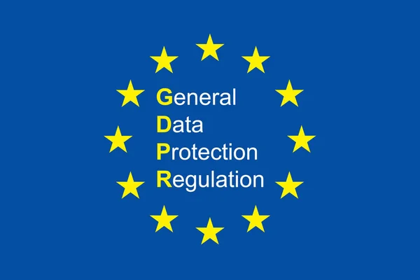 Regulamento Geral Proteção Dados Gdpr Salvaguardar Regulamentos Criptografia Dados Vetor —  Vetores de Stock