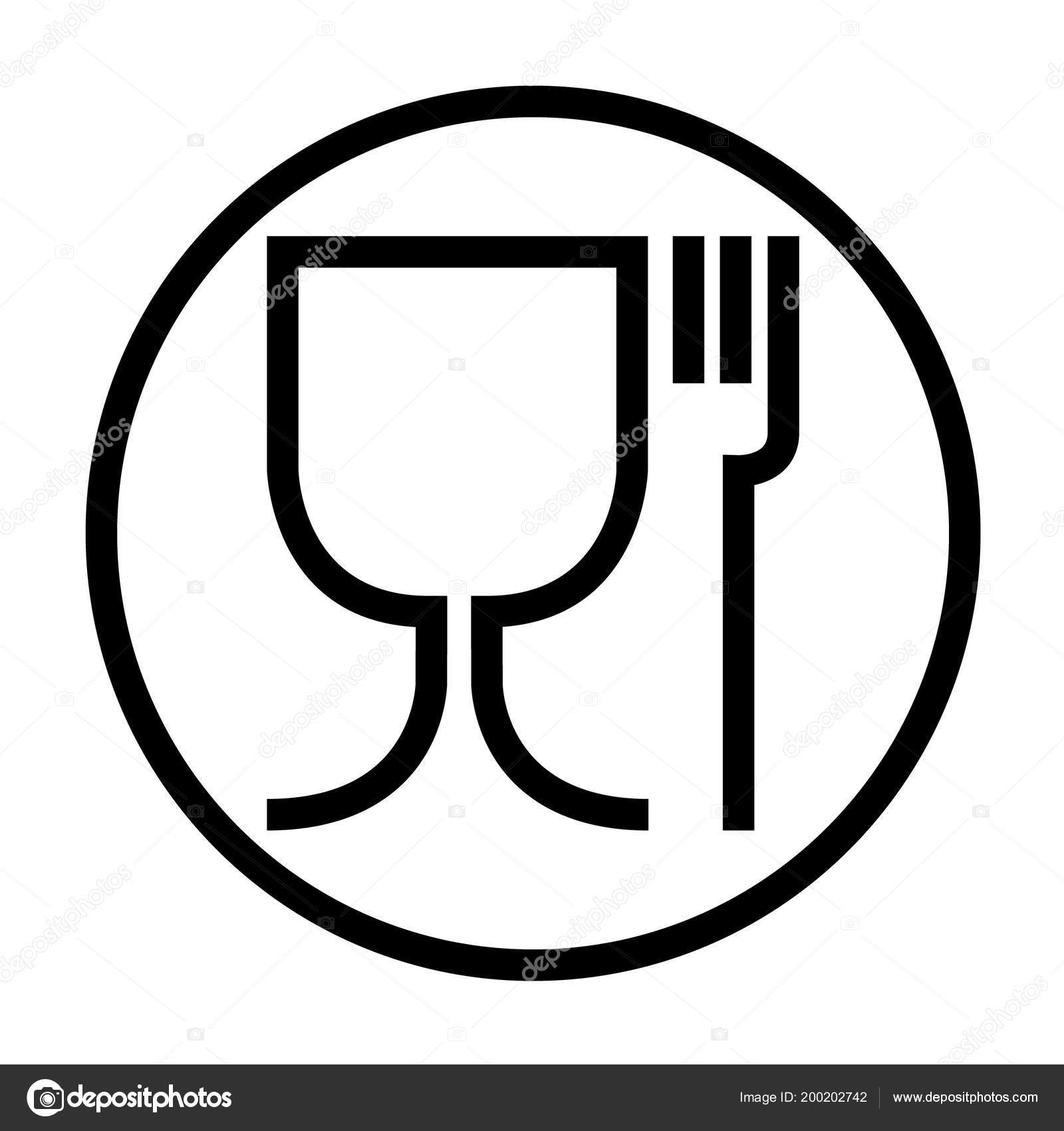Food Safe Symbol International Icon Food Safe Material Wine Glass