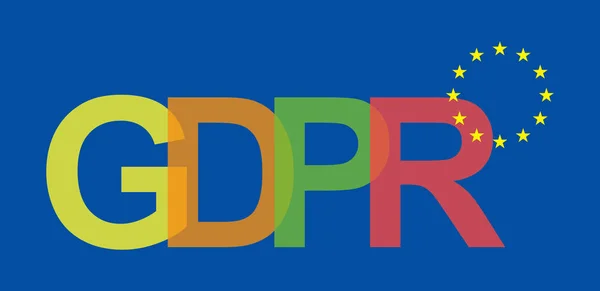 Regulamento Geral Proteção Dados Gdpr Salvaguardar Regulamentos Criptografia Dados Vetor — Vetor de Stock