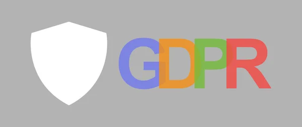 Reglamento General Protección Datos Gdpr Normas Salvaguardia Cifrado Datos Vector — Vector de stock