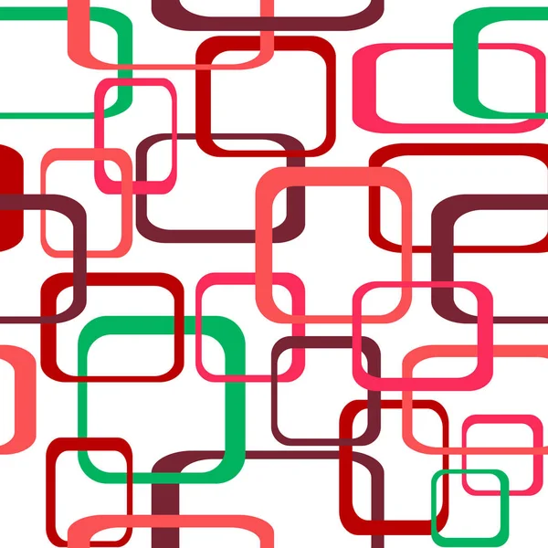 Retro kesintisiz renk vektör desen arka plan kareler - yuvarlak .