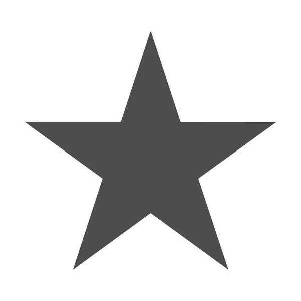 Icono Estrella Vector Rango Clásico Aislado Diseño Favorito Plano Moda — Vector de stock