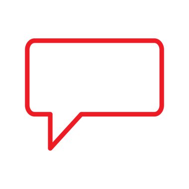 Konuşma balonları web tasarım ya da hareket eden app için düz simge vektör .