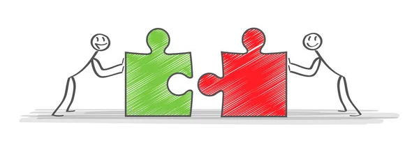 Çözümler. İş takım ve arka birlikte çalışma ortağı. Kavram iş iş vektör çizim, düz iş karikatür tasarım.