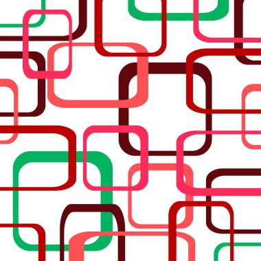 Retro renk vektör desen arka plan kareler - yuvarlak .