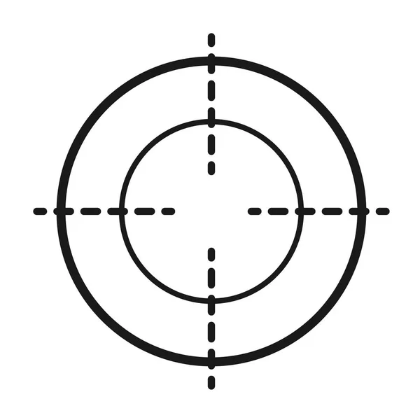 Plochý Vektorové Ikonu Zaměřovacího Kříže Moderní Ilustrace Křížku Symbolu Pro — Stockový vektor