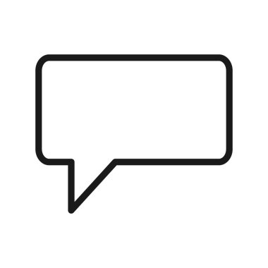 Konuşma balonları web tasarım ya da hareket eden app için düz simge vektör .