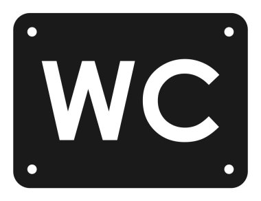 Erkek ve kadın tuvalet simge vektör, düz işareti, katı piktogram izole dolu. WC sembolü, logo illüstrasyon .