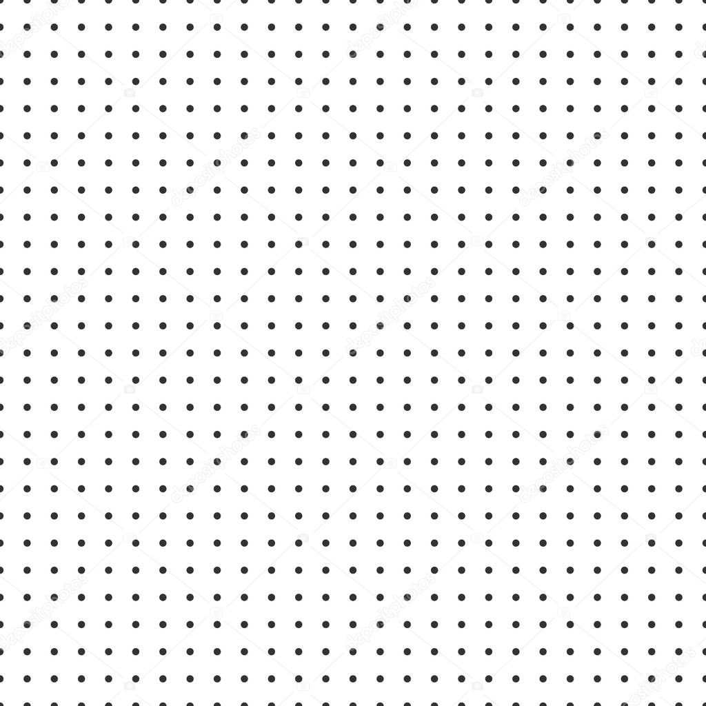 Dot grid vector paper graph paper on white background .