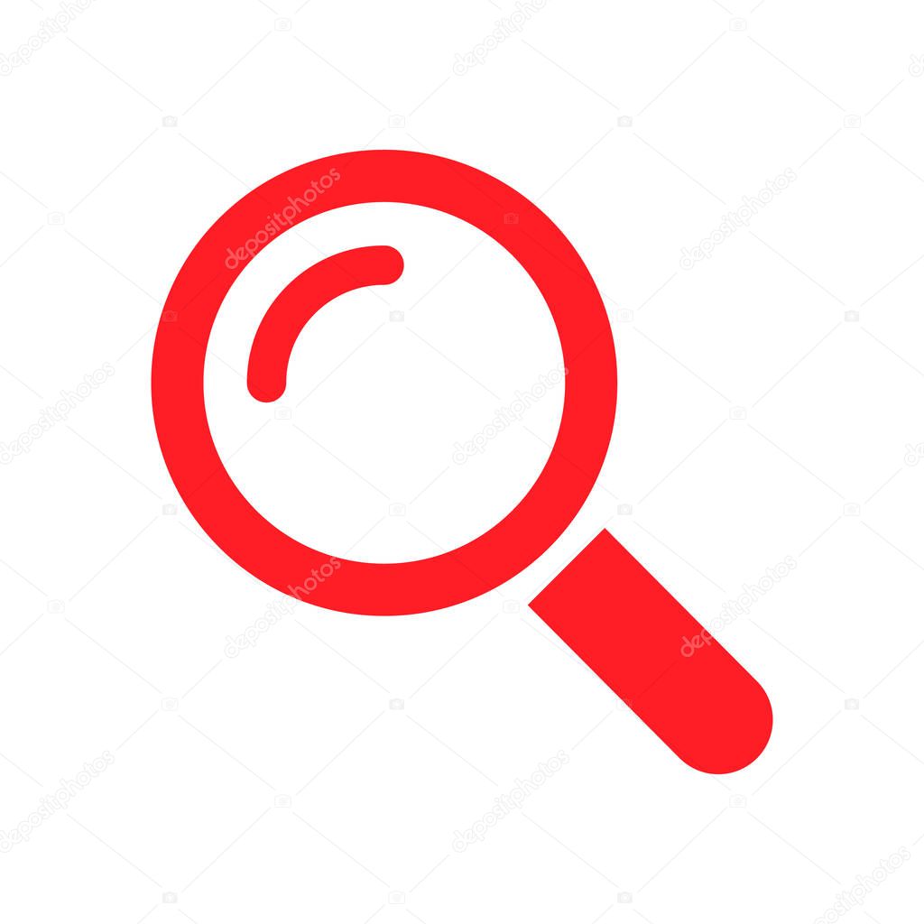 Search icon button symbol vector. Magnifying glass symbol. Look pictogram .