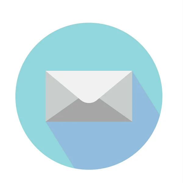 Courrier Icône Mail Symbole Sur Fond Couleur Conception Isolée Vectorielle — Image vectorielle