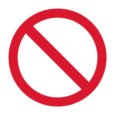 Düz dur simgesi beyaz arka plan üzerinde izole. Modern vektör çizim .