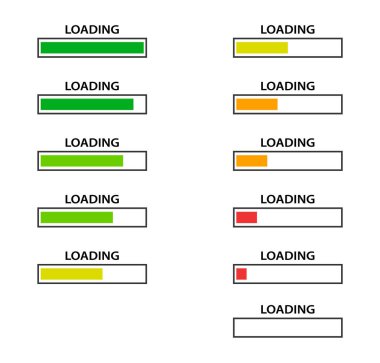 Pil şarj göstergesi simgeler vektör modern grafik olarak ayarla .