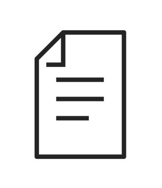 Ücretsiz belge simgesi. Denetim listesi, dosya, belge. Evrak kavramı vektör .