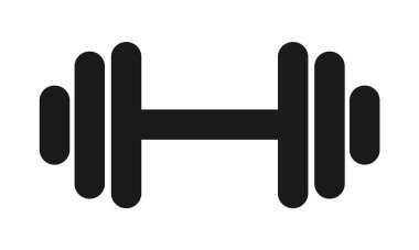 Fitness ağırlık simge, simge kaldırma. Spor salonu illüstrasyon, vektör .