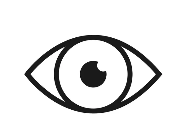 Přehled Ikon Lidské Smysly Zrak Oči Vektoru Symbol Izolované Pozadí — Stockový vektor