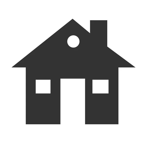 Flat House Icon Home Symbol Button Web Modern Vector — Stock Vector