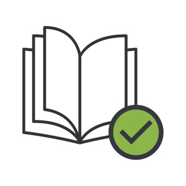 Beyaz arka plan üzerinde izole kitap açık modern simgesi. vektör çizim .