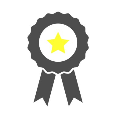 Sertifika mühür Ödülü simge, sembol. Kurdele pul sembol vektör izole