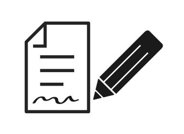 Ücretsiz belge simgesi. Denetim listesi, dosya, belge. Evrak kavramı vektör