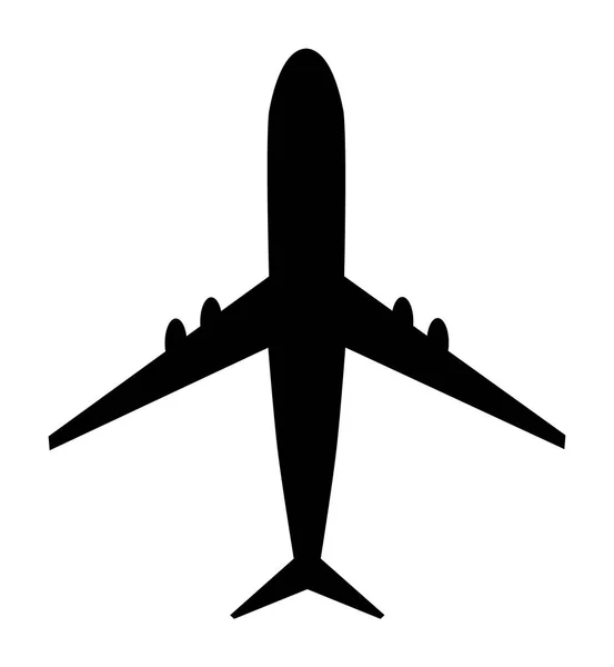 Icono de vector de avión. Diseño moderno, símbolo de viaje con mosca sobre fondo blanco — Archivo Imágenes Vectoriales