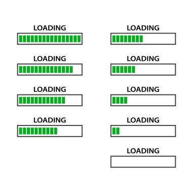 Pil şarj göstergesi simgeler vektör modern grafik olarak ayarla