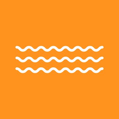 Dalga simge vektör renk arka plan üzerinde. İzole illüstrasyon simge